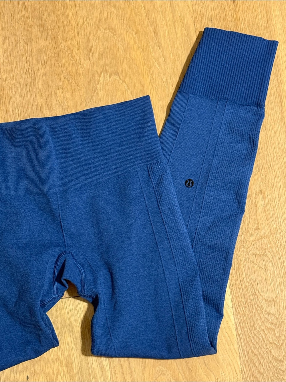 Lululemon Ebb To Street Ribbed Leggings Heather Blue - Picture 8 of 8